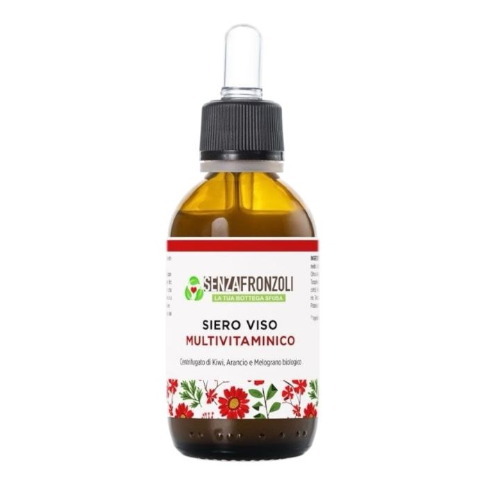 SIERO VISO MULTIVITAMINICO Centrifugato di Kiwi, Arancio e Melograno SENZAFRONZOLI– 50 ml