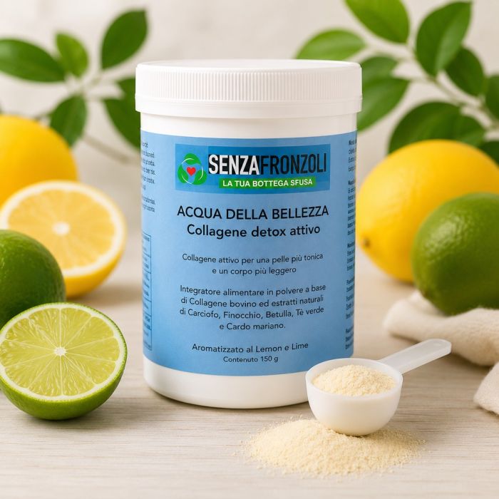 ACQUA DELLA BELLEZZA Collagene 7000mg detox attivo drenante 150gr- GUSTO LIMONE E LIME
