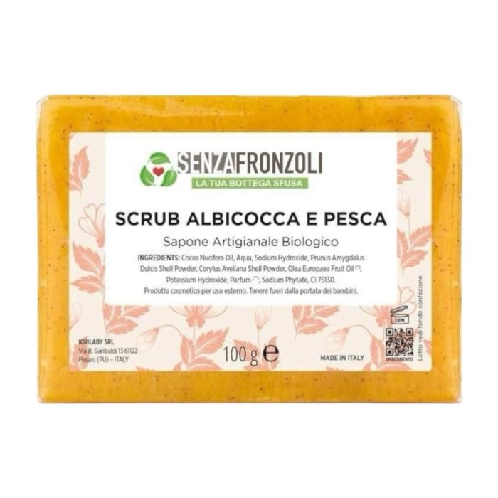 Sapone Scrub Albicocca e Pesca 100 gr SENZAFRONZOLI