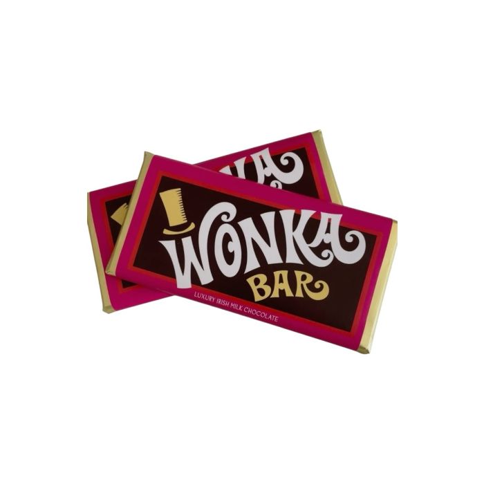 Tavoletta di Cioccolato al Latte irlandese – Edizione Wlly Wonka con GOLDEN TICKET (80-100gr)