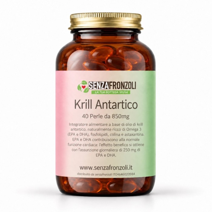 KRILL ANTARTICO – Olio di Krill per la Normale Funzione Cardiaca – 40 Perle