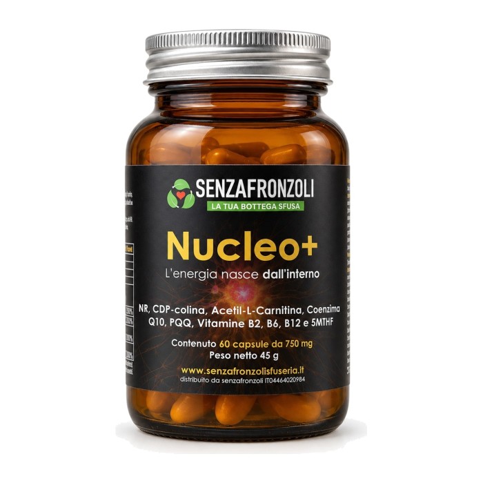 NUCLEO+ integratore con nicotinamide riboside, CDP-colina, PQQ, coenzima Q10 e vitamine B