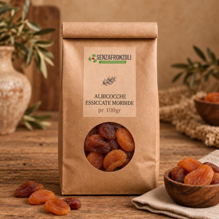 ALBICOCCHE ESSICCATE MORBIDE – 100 g