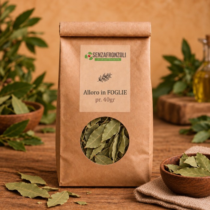 Alloro in foglie intere essiccate – Senza Fronzoli – 40 g