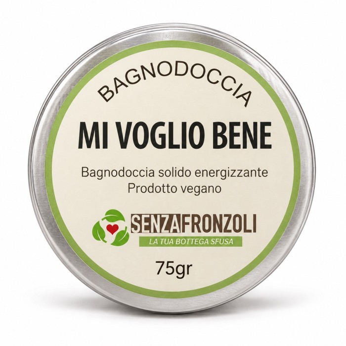 Bagnodoccia solido Mi Voglio Bene con argilla verde – 75 g