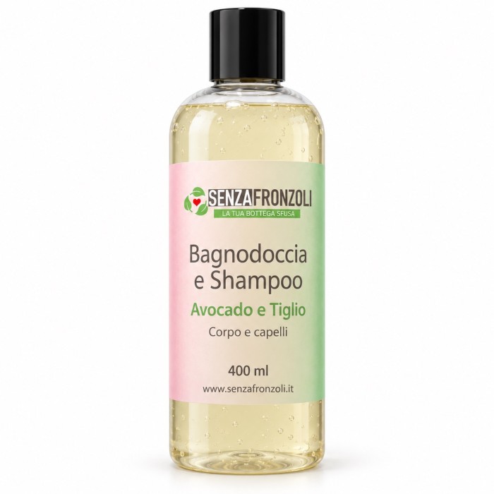 BAGNODOCCIA E SHAMPOO AVOCADO E TIGLIO – CORPO E CAPELLI – 400 ML