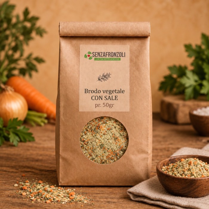 Brodo vegetale con sale – Senza Fronzoli – 50 g