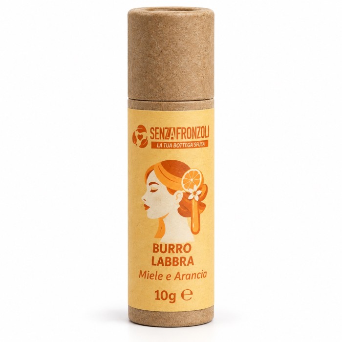 Burro labbra miele e arancia nutriente e protettivo – Senza Fronzoli – 10 g
