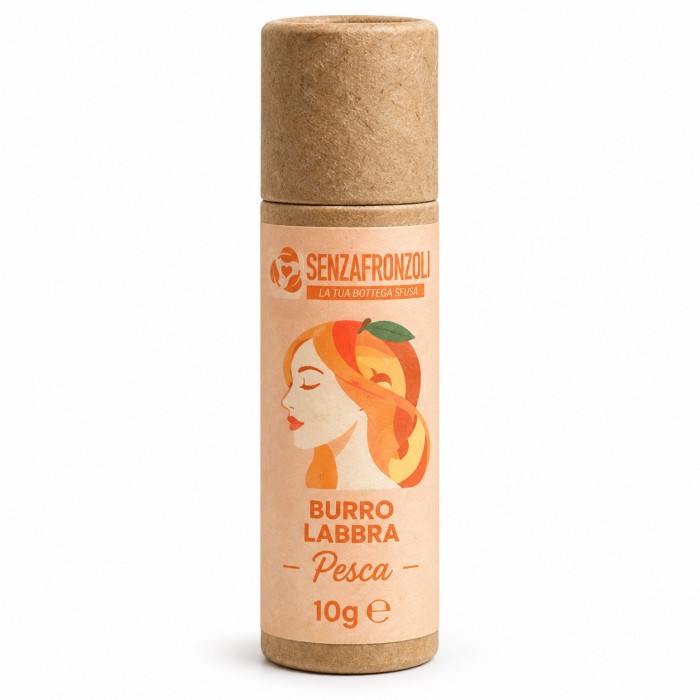 burro labbra alla pesca nutriente e protettivo – Senza Fronzoli – 10 g