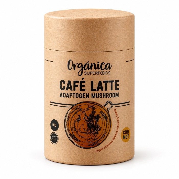 CAFFÈ LATTE CON FUNGHI – Chaga, Reishi, Lion’s Mane e Ashwagandha – 100 g