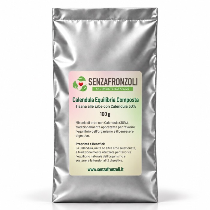Calendula Equilibria Composta tisana alle erbe con Calendula 30% – 100 g