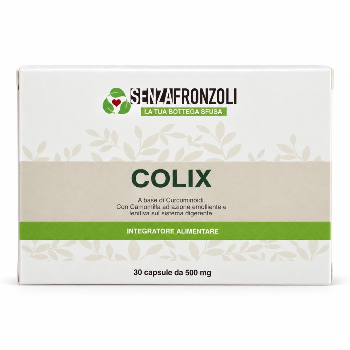 COLIXSEN – Camomilla, Melissa, Curcuma e Bromelina per il Sistema Digerente – 30 Capsule