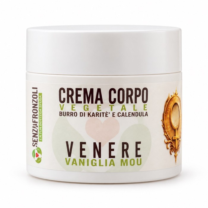 crema corpo vegetale venere vaniglia mou – Senza Fronzoli – 200 ml