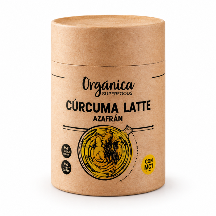 CÚRCUMA LATTE ALLO ZAFFERANO BIO – Golden Milk con MCT – 100 g