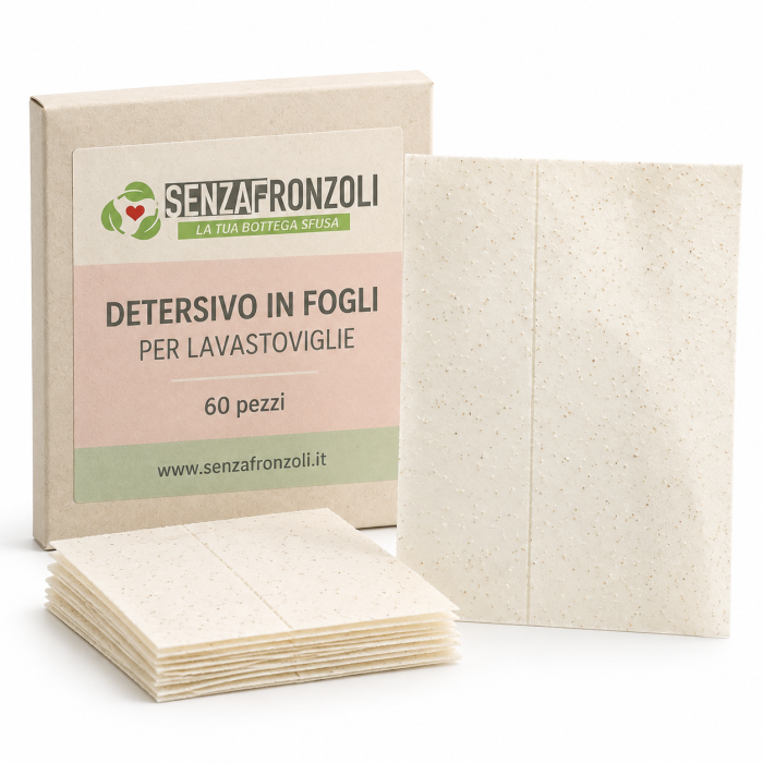 Detersivo in fogli per lavastoviglie – confezione da 60 pezzi