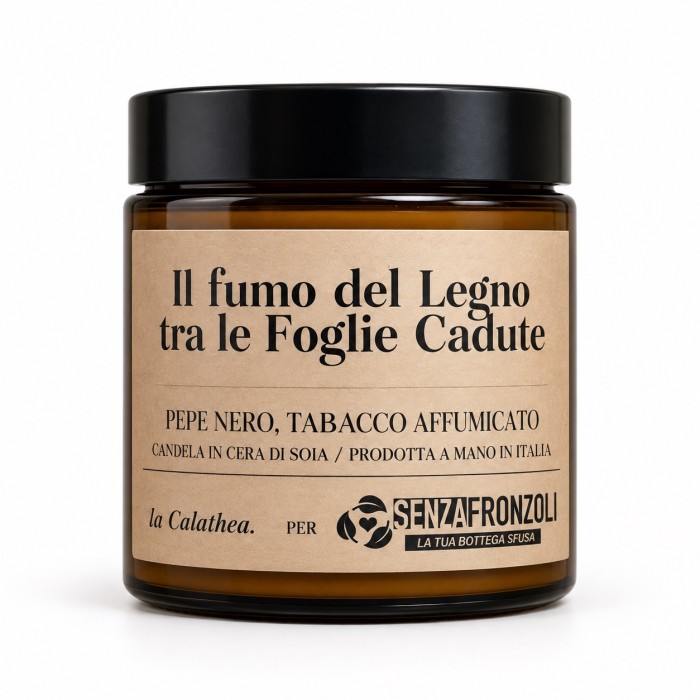 Il fumo del legno tra le foglie cadute – candela profumata 90 g