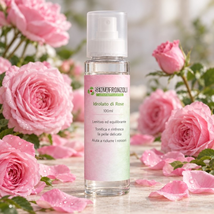 idrolato di rose puro in flacone – Senza Fronzoli – 100 ml