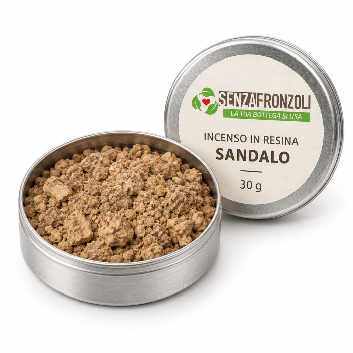 Incenso in resina alla profumazione di Sandalo, 30 g
