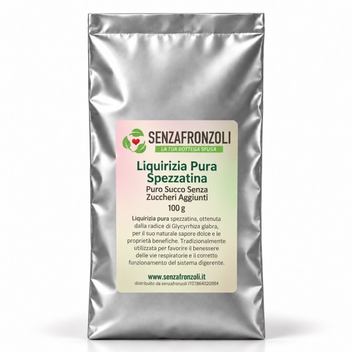 LIQUIRIZIA PURA SPEZZATINA – Puro Succo Senza Zuccheri Aggiunti – 100 g