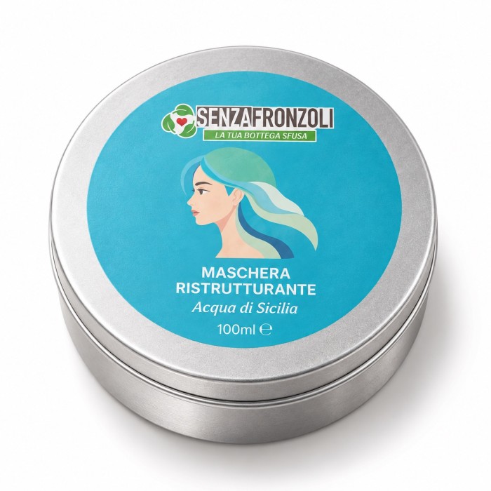 MASCHERA RISTRUTTURANTE ACQUA DI SICILIA – CAPELLI SECCHI E SFIBRATI – 100 ML