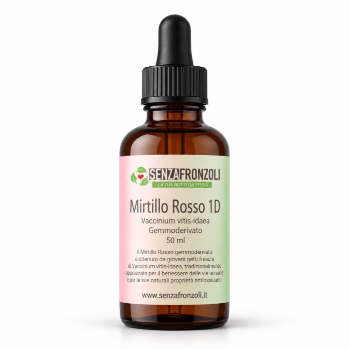 MIRTILLO ROSSO 1D – Vaccinium Vitis-Idaea Gemmoderivato – 50 ml