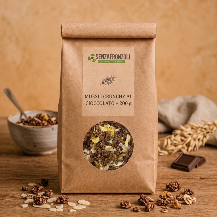 Muesli crunchy al cioccolato – Senza Fronzoli – 200 g