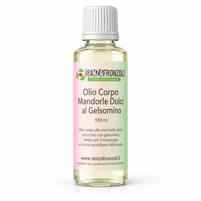 olio massage mandorle dolci al gelsomino – Senza Fronzoli