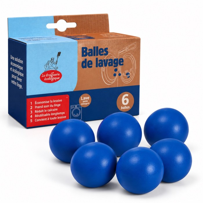 Palline anticalcare per lavatrice con nucleo magnetico – 6 pezzi