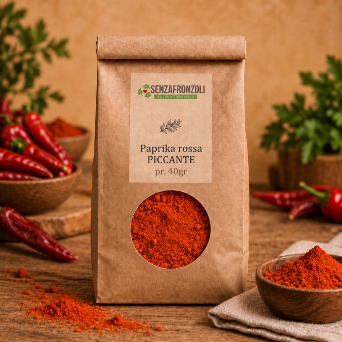 Paprika rossa piccante macinata – Senza Fronzoli – 40 g