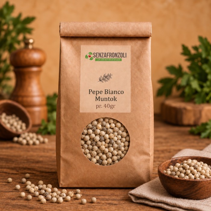 Pepe bianco Muntok intero in grani – Senza Fronzoli – 40 g