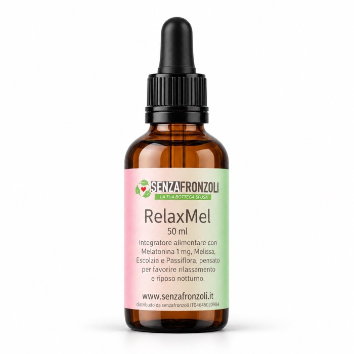 RELAXMEL – Melatonina 1 mg con Melissa, Escolzia e Passiflora – 50 ml