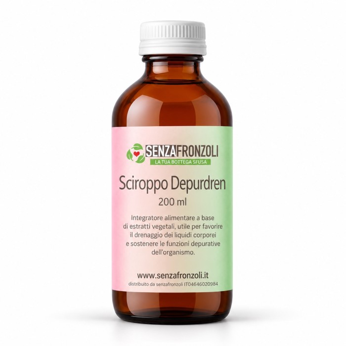 SCIROPPO DEPURDREN – Drenaggio e Funzioni Depurative – 200 ml