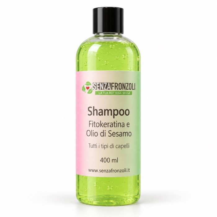 SHAMPOO FITOKERATINA E OLIO DI SESAMO – TUTTI I TIPI DI CAPELLI – 400 ML