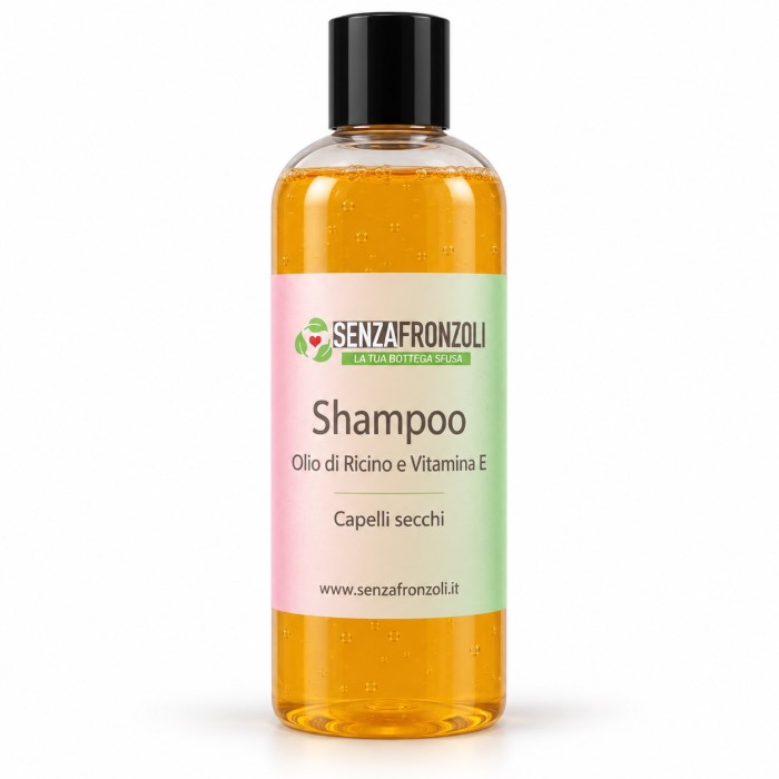 SHAMPOO OLIO DI RICINO E VITAMINA E – CAPELLI SECCHI – 400 ML