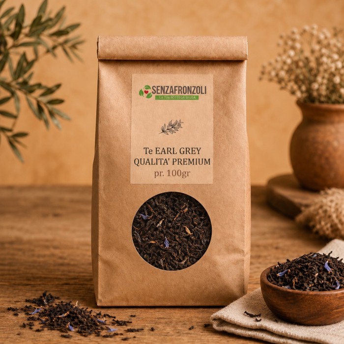 Tè nero Earl Grey al bergamotto – Senza Fronzoli – 100 g