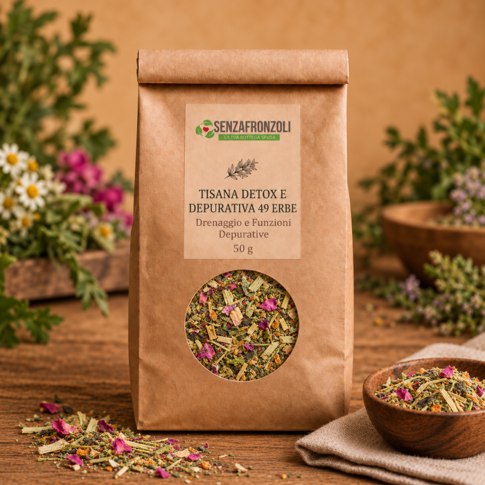 Tisana depurativa e drenante 49 Erbe – 50 g