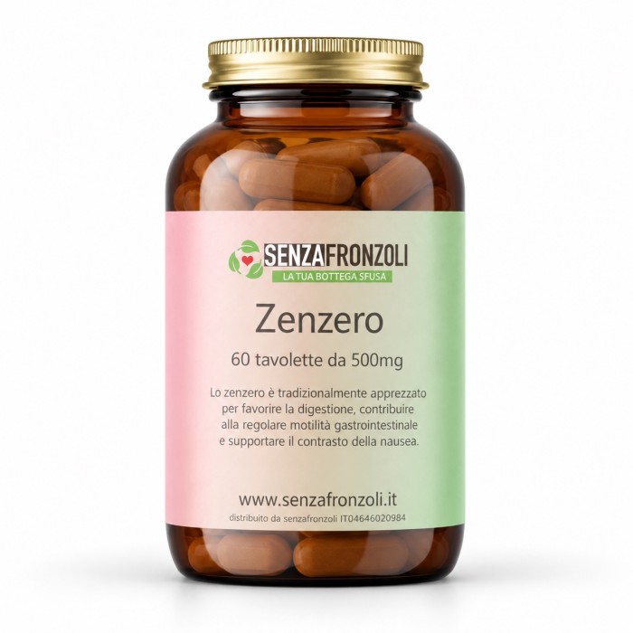 ZENZERO 5% GINGEROLI – Digestione e Azione Antinausea – 60 Compresse