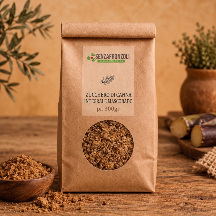 Zucchero di canna integrale Mascobado – Senza Fronzoli – 300 g