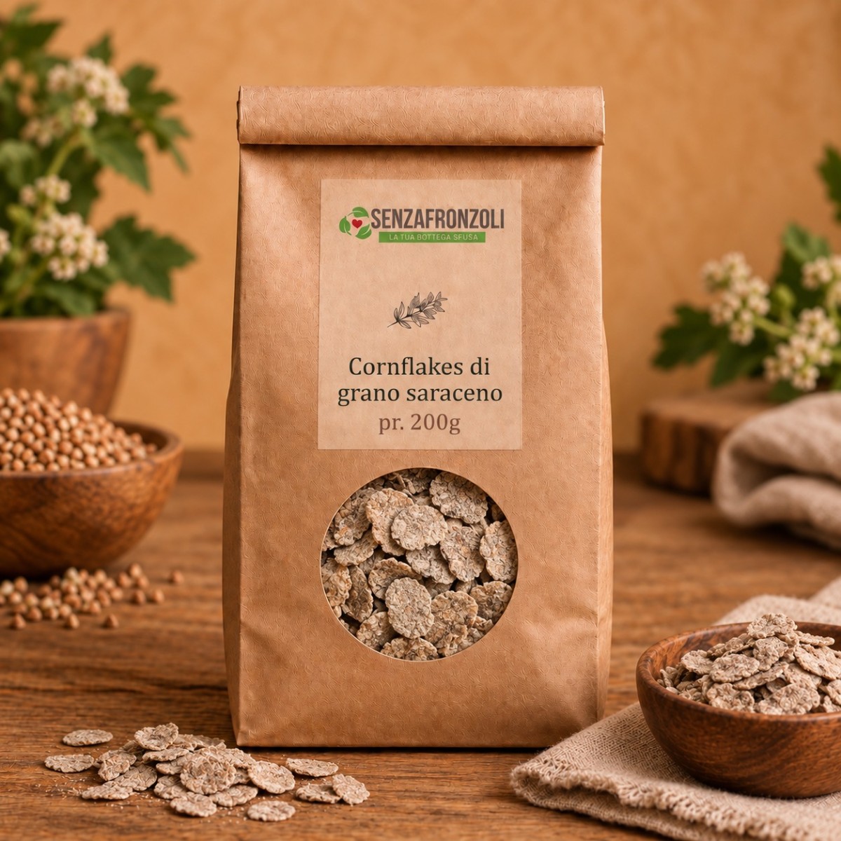 Cornflakes di grano saraceno – Senza Fronzoli – 200 g