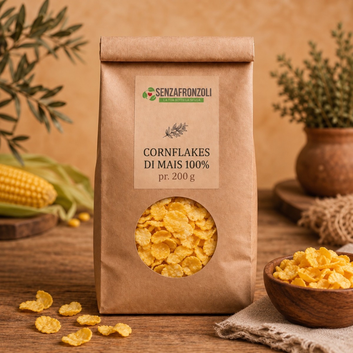 Cornflakes di Mais croccanti – Senza Fronzoli – 200 g