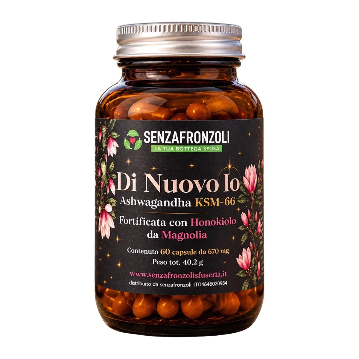 DI NUOVO IO – Ashwagandha KSM-66® + Magnolia con Honokiolo – 60 capsule