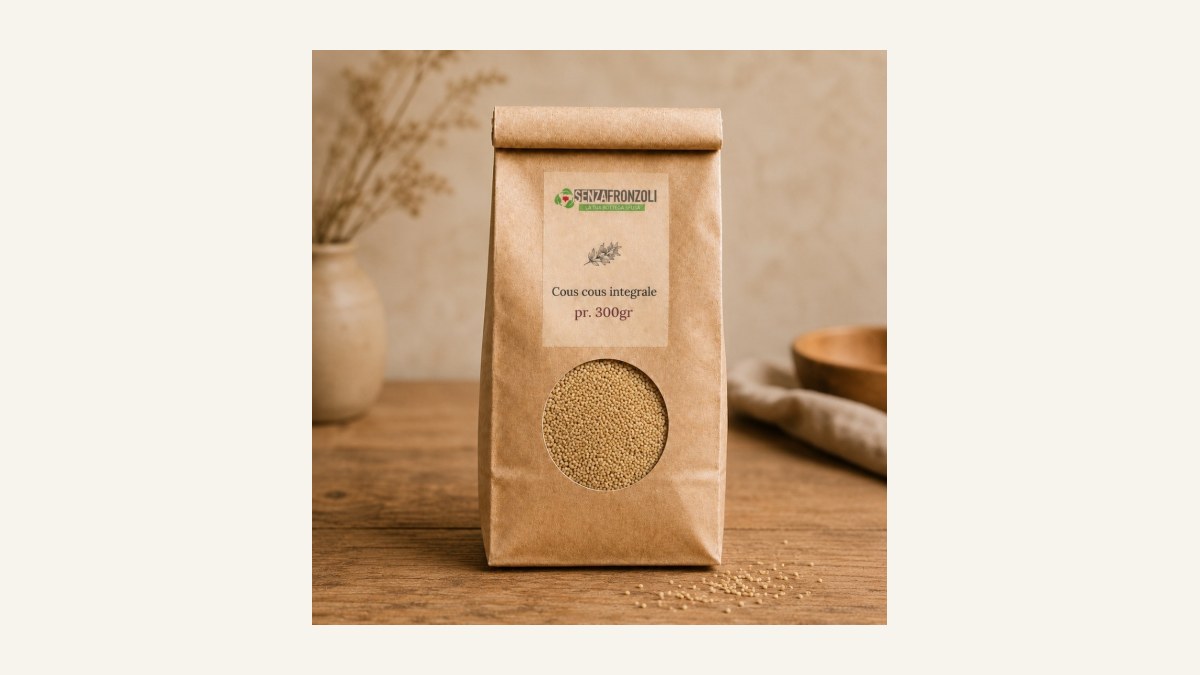 Cous cous integrale bio con verdure al salto