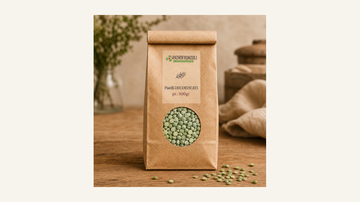 Hummus verde di piselli decorticati bio