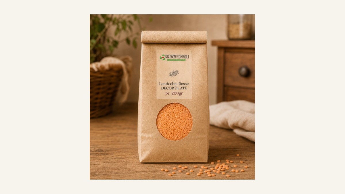 ???? INSALATA DI LENTICCHIE ROSSE BIO CON VERDURE FRESCHE