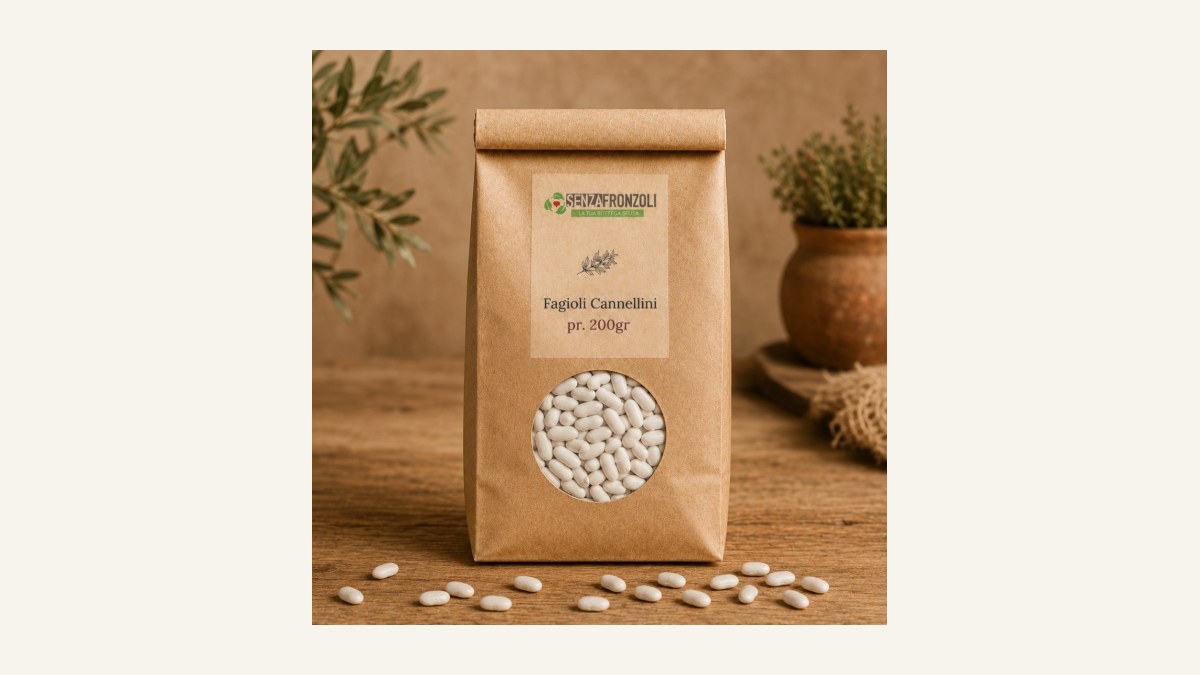 Insalata fredda di fagioli cannellini bio e semi oleosi